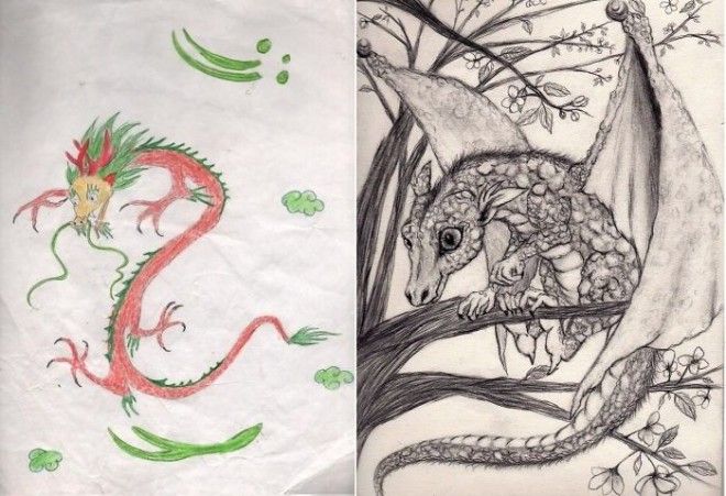 Творческий прогресс работы художников при первых попытках рисовать и через много лет