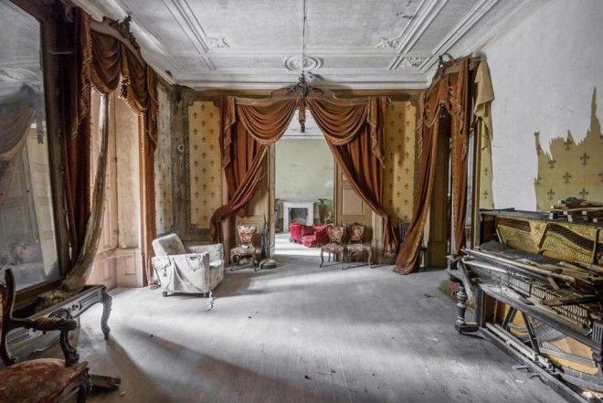 Интерьеры заброшенных дворцов Европы 