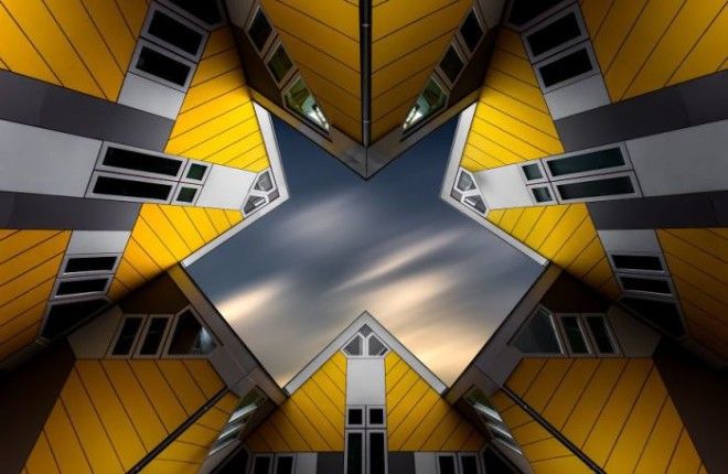 Знаменитые кубические дома в Роттердаме Автор Tobias Gawrisch 