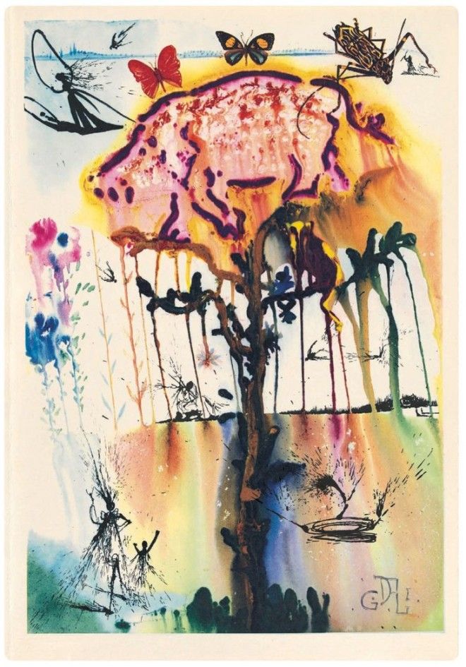 Шедевральные иллюстрации Дали к&nbsp;сказке Алиса в&nbsp;Стране чудес