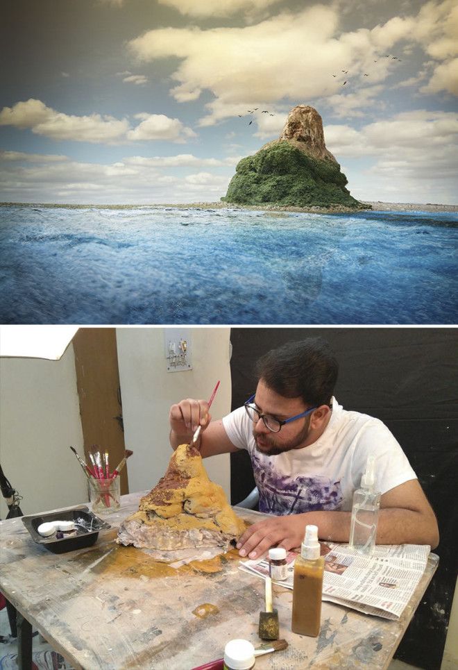 Фотохудожник снимает потрясающие пейзажи не выходя из студии