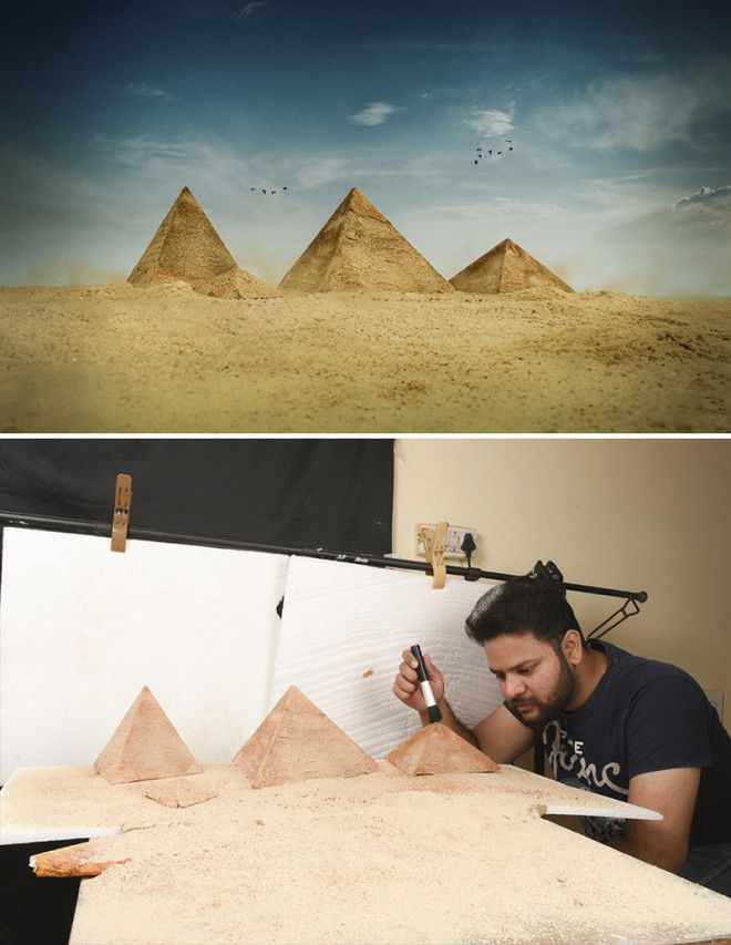 Фотохудожник снимает потрясающие пейзажи не выходя из студии