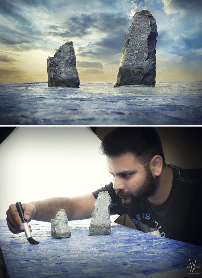 Фотохудожник снимает потрясающие пейзажи не выходя из студии