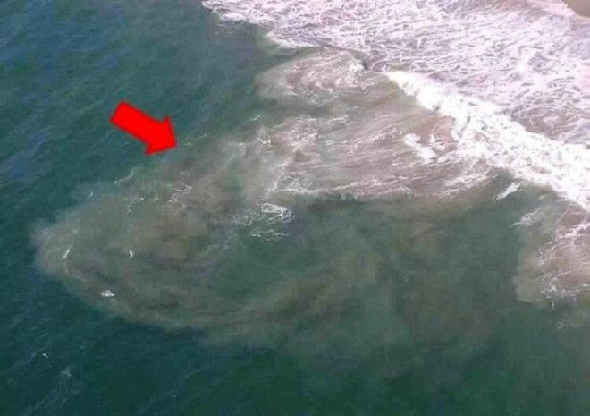 Люди отдыхают на пляже и даже не подозревают какая может быть опасность