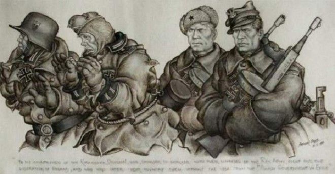 Воины из 1й польской дивизии имени Тадеуша Костюшко 1944