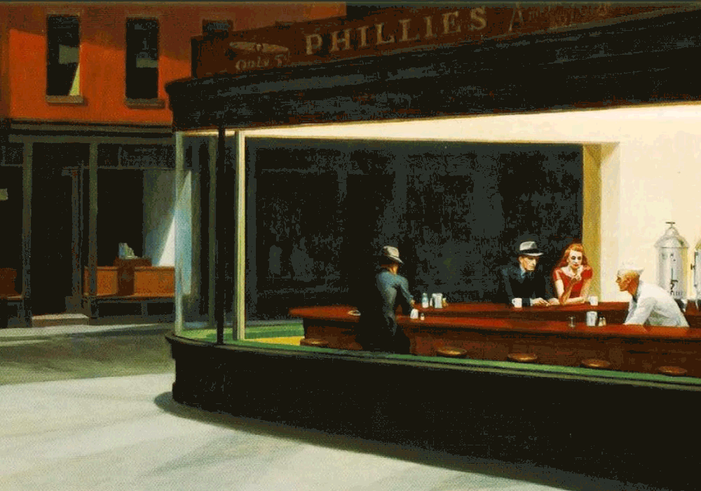 Orbitz ожившие картины Эдвард Хоппер Edward Hopper
