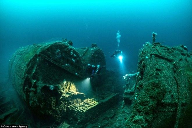 Фото британского военного лайнера затонувшего 99 лет назад