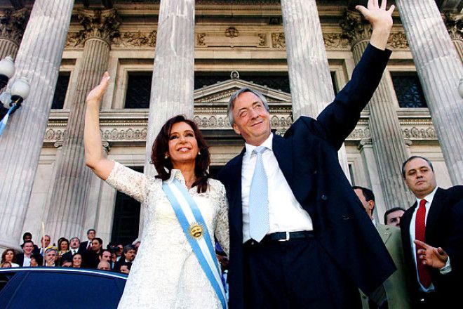 Картинки по запросу Кристина Фернандес де Киршнер и&nbsp;Нестор&nbsp;Киршнер